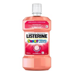 LISTERINE Smart Kidz Mild Berry 500ml Alcohol-Free and Sugar-Free Mouthwash for Kids 6 