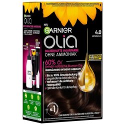 Garnier Olia No. 4.0 Medium Brown Permanent Hair Color with Intense Color Power 60.00g
