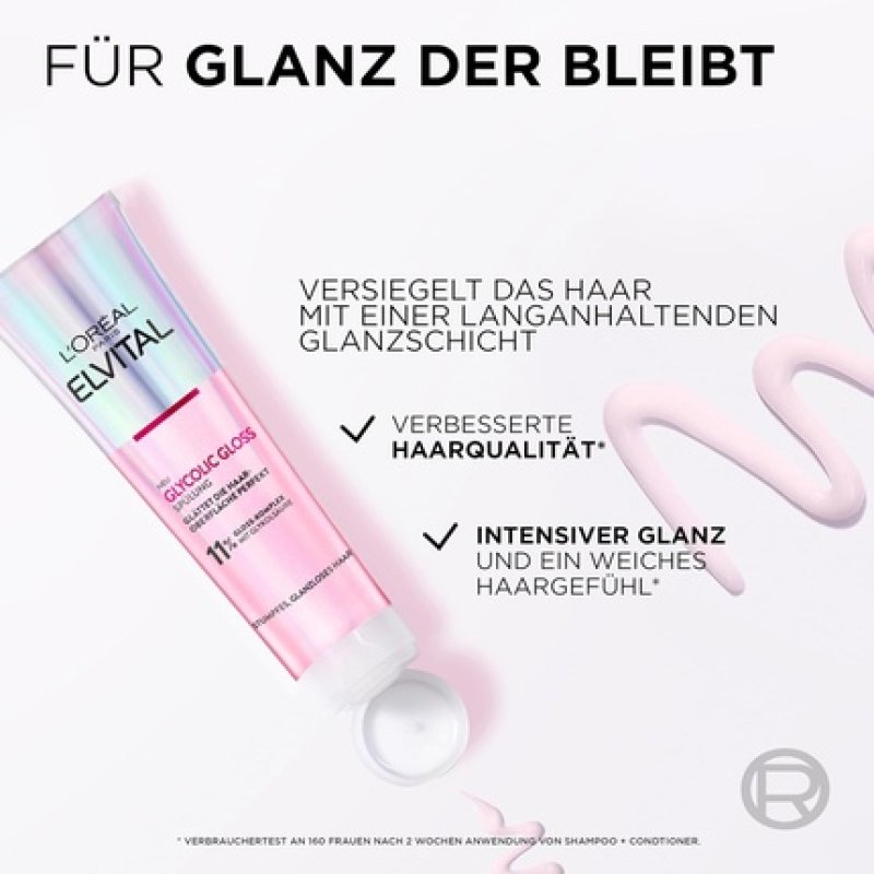 L'Oréal Paris Elvital Glycolic Gloss Conditioner for Dull and Lifeless Hair 150ml