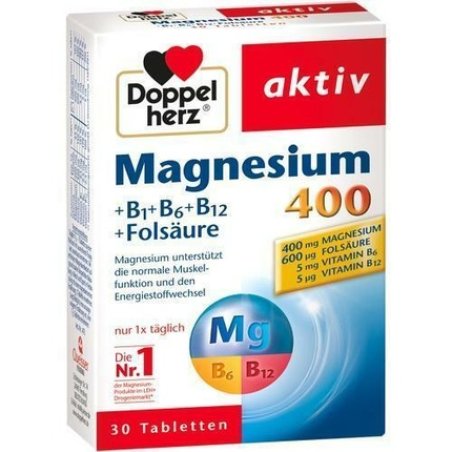 Doppelherz Magnesium 400mg Tablets 30 Pieces