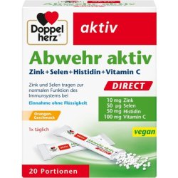 Doppelherz Active Defense with Zinc, Selenium & Vitamin C to Support the Immune System PLUS Histidine 20 Micro-Pellets