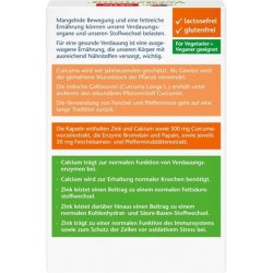 Doppelherz Digestion Curcuma Enzymes - Calcium Supports Normal Digestive Enzyme Function 30 Capsules