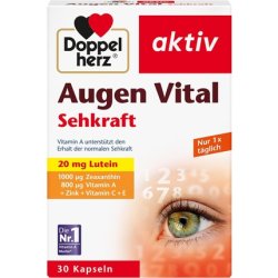 Doppelherz Eye Vital with Vitamin A and Zinc for Maintaining Normal Vision 30 Capsules