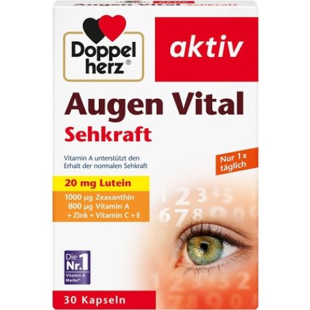 Doppelherz Eye Vital with Vitamin A and Zinc for Maintaining Normal Vision 30 Capsules