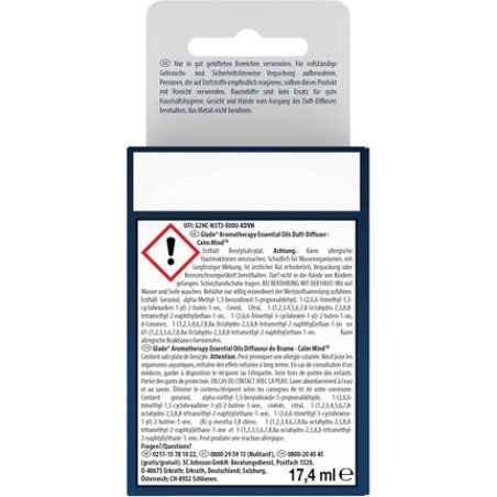 Glade Aromatherapy Essential Oils Fragrance Diffuser Refill, Calm Mind