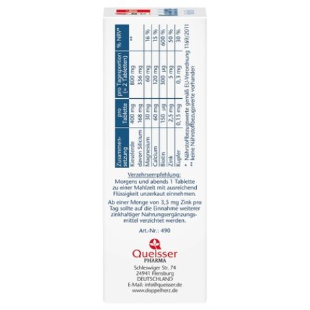 Doppelherz Silica Biotin Zinc - Biotin for Maintaining Normal Skin and Hair 40 Tablets