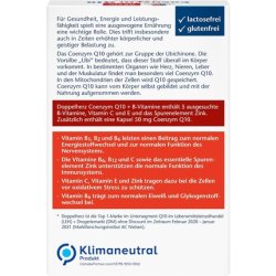 Doppelherz Coenzyme Q10 B Vitamins with Zinc, Vitamin B6, B12 and C for Normal Immune Function 30 Capsules