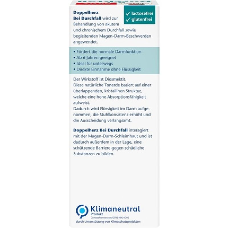 Doppelherz Diarrhea Relief Medicine for Acute and Chronic Diarrhea and Digestive Issues