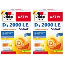 Doppelherz Vitamin D3 2000 IU Tablets Immune System Bones 30 Tablets