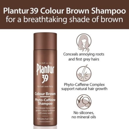 Plantur 39 Caffeine Brown Shampoo for Brunette Hair 250ml