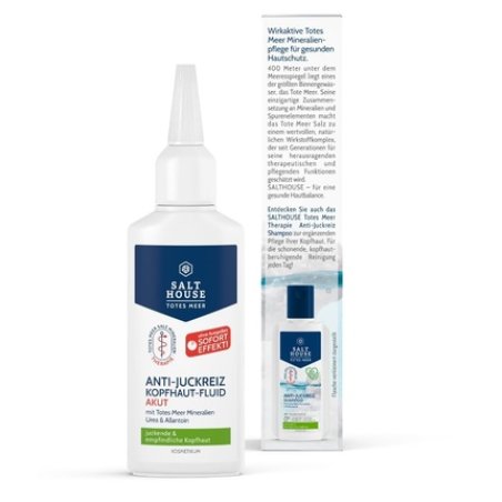 Salthouse Dead Sea Therapy Anti-Itch Scalp Fluid Acute, Soothing Leave-on Care with Panthenol & Niacinamide for Scalp