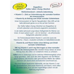 Doppelherz Hot Sage with Honey and Menthol with Zinc to Support Normal Immune Function 10 Bags