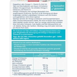 Doppelherz Omega-3 D3 Kids - Vitamin D for Healthy Growth & Development of Bones in Children