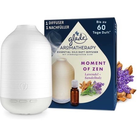 Glade Aromatherapy Essential Oils Fragrance Diffuser Starter Set Refill, Moment Of