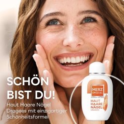 Merz Special Skin Hair Nails Tablets - Dietary Supplement with 13 Micro-Nutrients for Radiant Skin, Shiny Hair, and