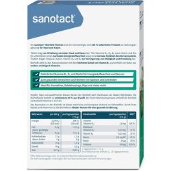 Sanotact Beer Yeast Flakes 100g with Biotin and 6 B-Vitamins for Skin Hair Nails