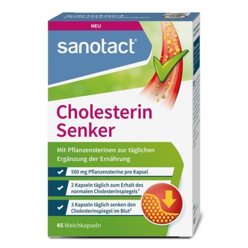 sanotact Cholesterol Lowering Softgels 45 Softgels