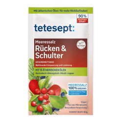 Tetesept Sea Salt Sachet for Back and Shoulder 80g - Health & Personal Care