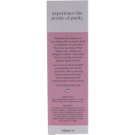 Light Room And Linen Mist - Basil And Lime By Aromaworks For Unisex - 3.4 Oz