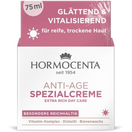 Hormocenta Anti-Age Special Cream 75ml - Vitalizing Anti-Age Care with Vitamin Complex, Beeswax, and Safflower Oil