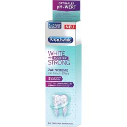 Rapid White White Strong Booster Toothpaste 75ml for Instant Whiter Teeth with Optimal pH Balance