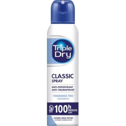 Triple Dry Classic Antiperspirant Spray 150ml Unfragrance-Free