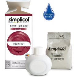 Simplicol Fabric Dye Intensive Ruby Red Washing Machine Dye Kit 1 Pack 1804