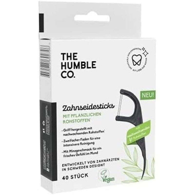 The Humble Co. Dental Floss Sticks 40 Pieces - Plant-Based