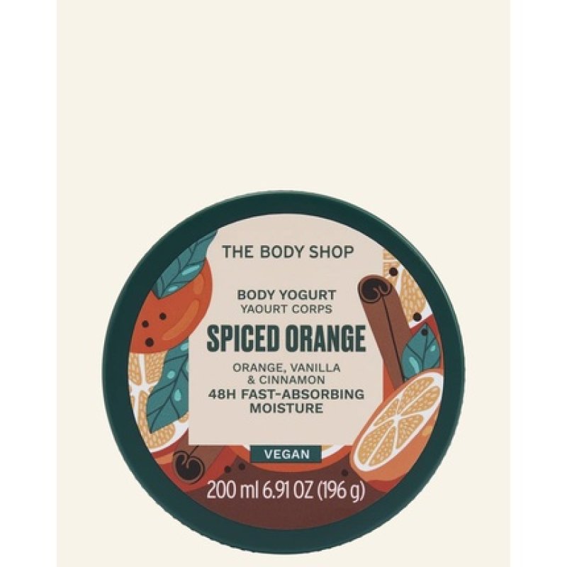 The Body Shop Spiced Orange Body Yogurt 48H Fast Absorbing Moisture 200ml
