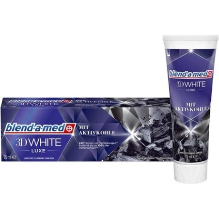 Blend a Med 3D White Luxe with Activated Charcoal Toothpaste 75ml