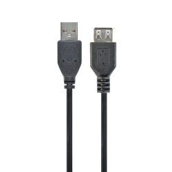 Gembird CC-USB2-AMAF-75CM/300-BK câble USB USB 2.0 0,75 m USB A Noir