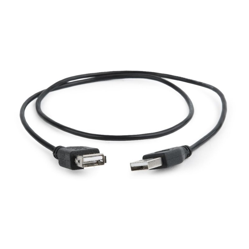 Gembird CC-USB2-AMAF-75CM/300-BK USB cable USB 2.0 0.75 m USB A Black