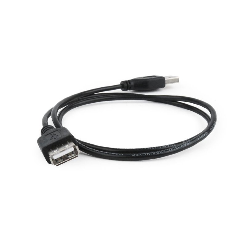 Gembird CC-USB2-AMAF-75CM/300-BK USB cable USB 2.0 0.75 m USB A Black