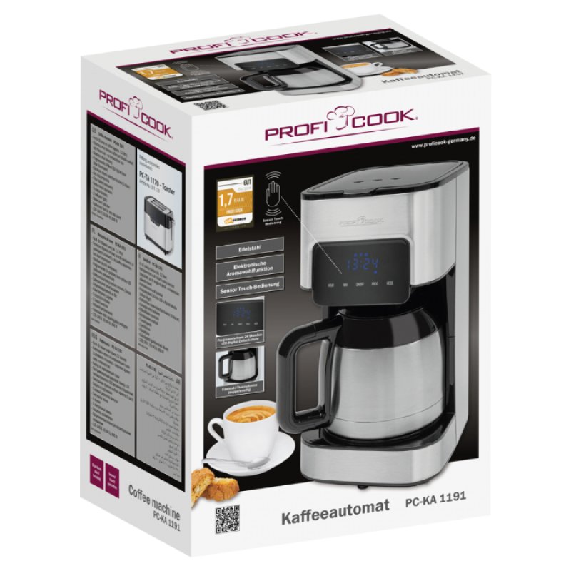 ProfiCook PC-KA 1191 Semi-automatique Machine à café filtre 1,2 L