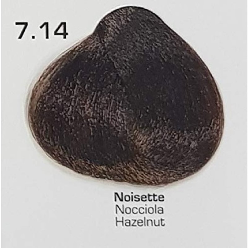 Keragold Hair Color with Keratin, Gold, and Hyaluronic Acid - Color 7.14 Hazelnut