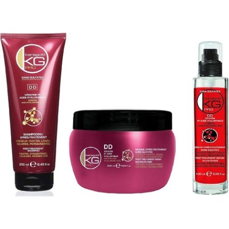 Keragold Keratin and Hyaluronic Acid Sulfate-Free Treatment - 3 Units