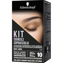 Schwarzkopf Eyebrow Color Set Permanent Color for Eyebrows Shade 1-1 Black