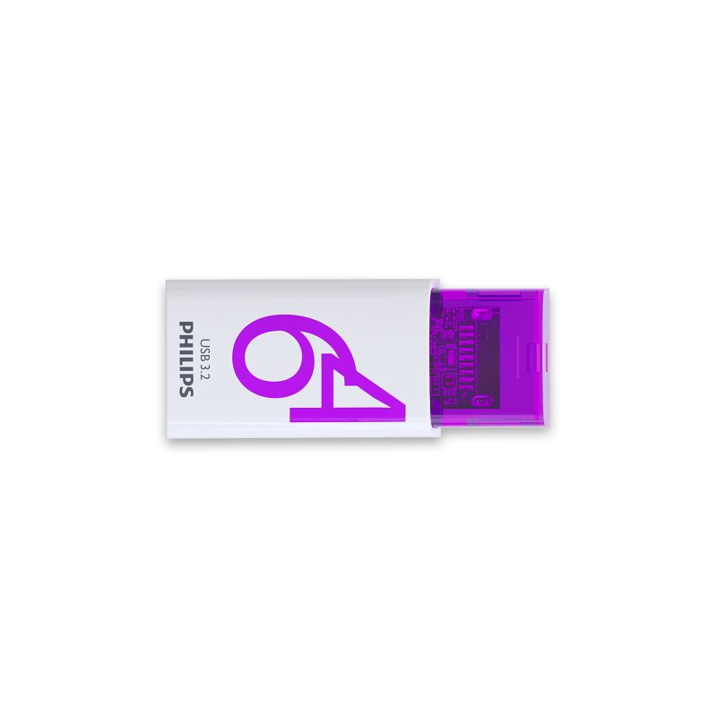Philips Click USB flash drive 64 GB USB Type-C 3.2 Gen 1 (3.1 Gen 1) Violet, White