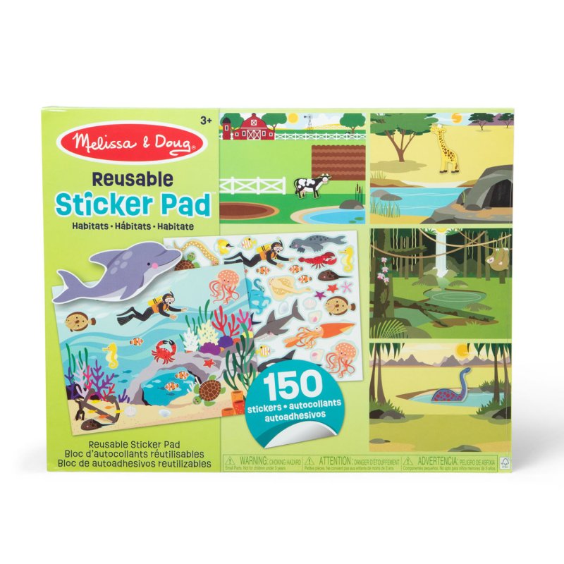 Melissa & Doug - Reusable Sticker Pad Habitats (806040)