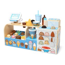 Melissa & Doug - Cool Scoops Ice Creamery Wooden Counter (806105)