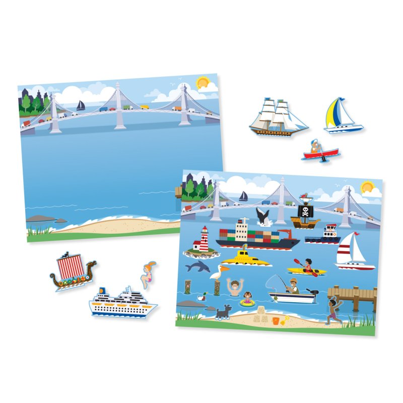 Melissa & Doug Reusable Sticker Pad: Vehicles - 165 Reusable Stickers - FSC Certified