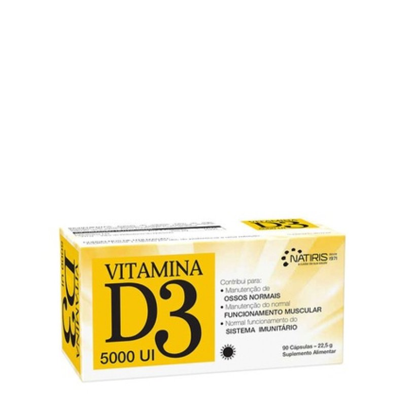 Natiris Vitamin D3 5000 Iu 90 Capsules