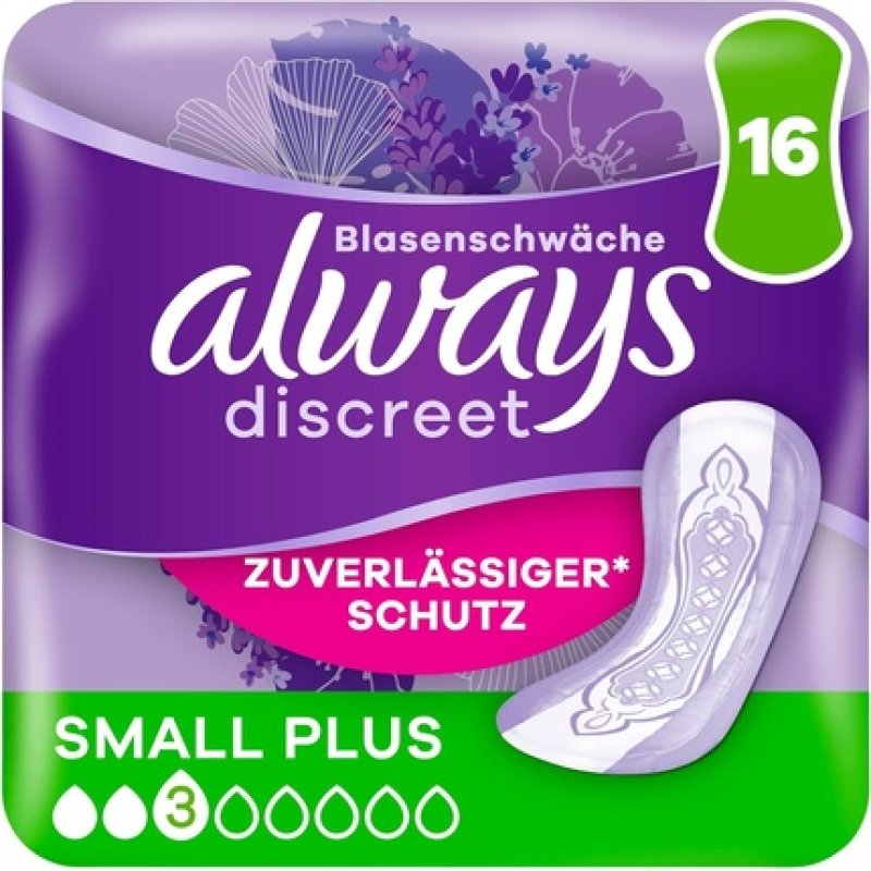 Always Discreet Incontinence Pads for Women Small