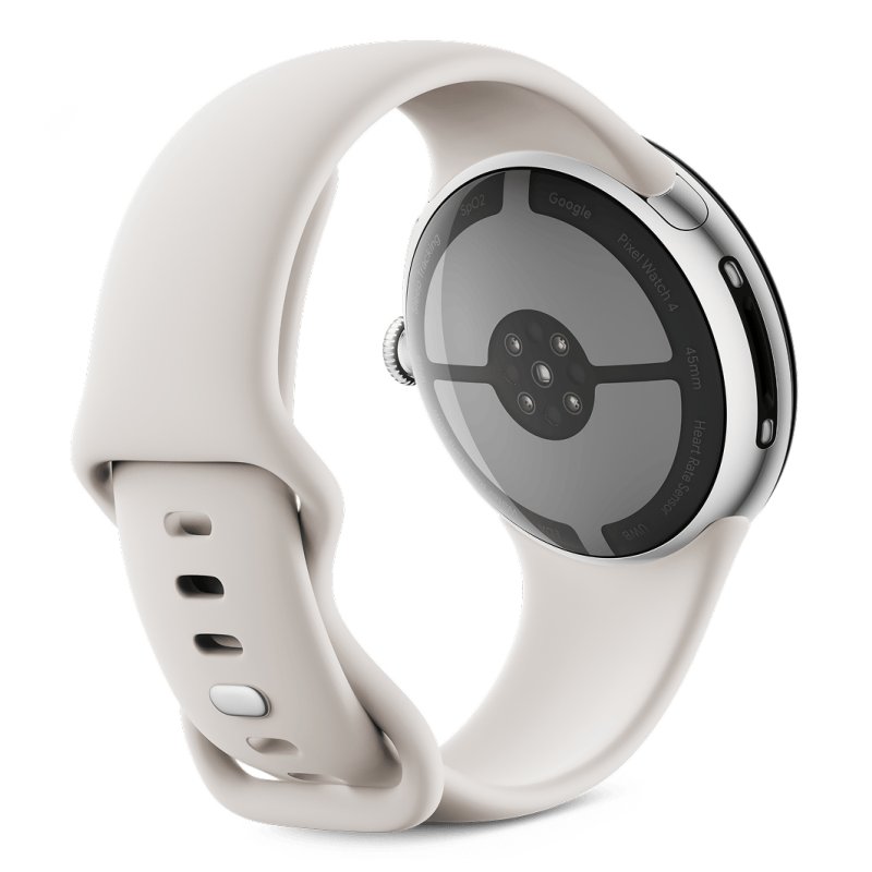 Google Pixel Watch 4 AMOLED 45 mm Numérique Écran tactile Argent Wifi GPS (satellite)