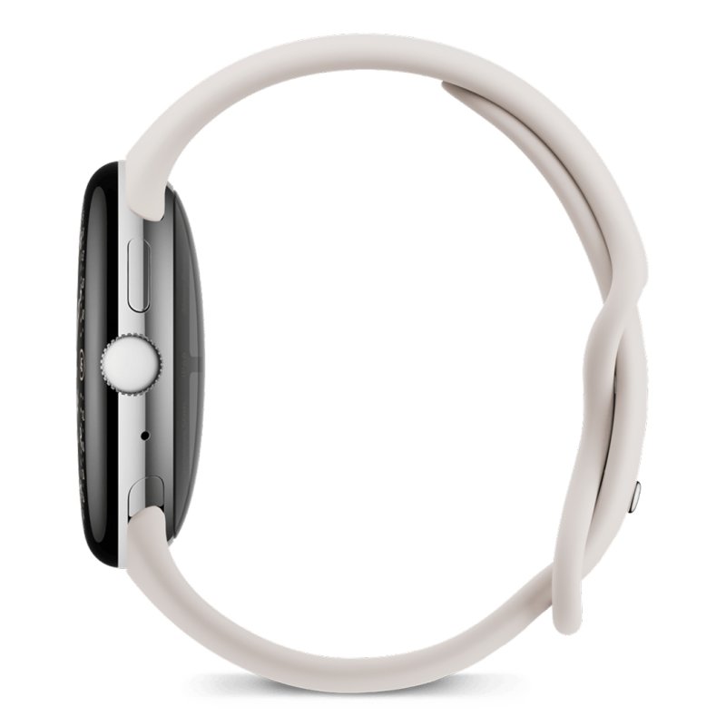 Google Pixel Watch 4 AMOLED 45 mm Numérique Écran tactile Argent Wifi GPS (satellite)