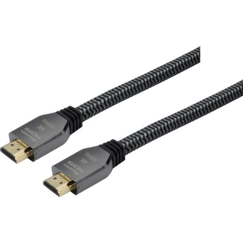DACOMEX HDMI 2.0 Cord metal braid GRS - 1 m