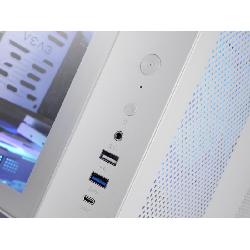 Mars Gaming MC-CURVW Midi Tower Black, White