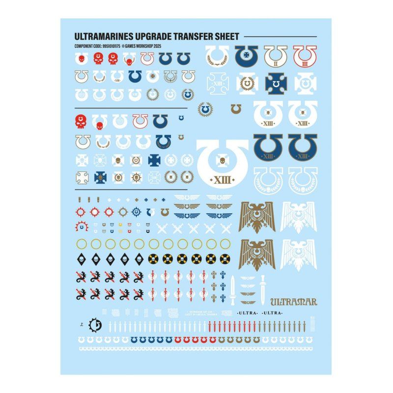 Games Workshop Ultramarines Upgrades and Transfers