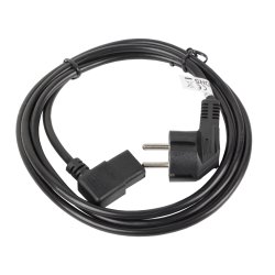 CABLE DE ALIMENTACION LANBERG SCHUKO CEE 7/7 A IEC320 C13 ACODADO 3M
