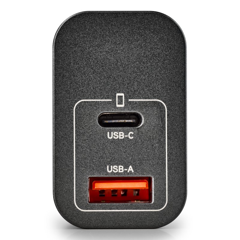 Chargeur secteur NGS Era 1x USB-C 1x USB-A 20W (Noir)